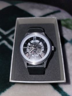 Heritor Automatic Dayne Leather-Band Watch w/Date  OBO