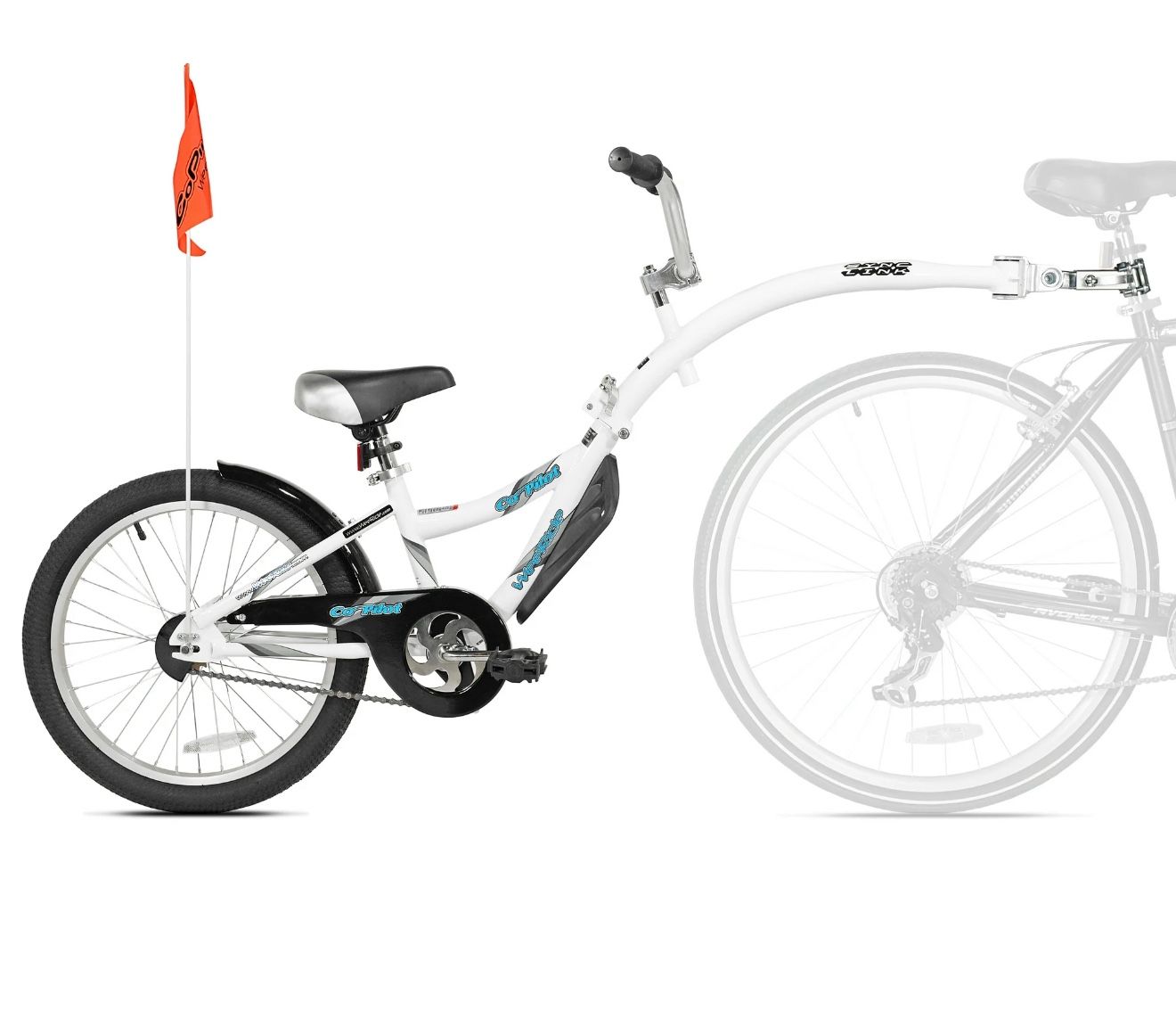 WeeRide 20 In. Co-Pilot Child Bike Trailer, White