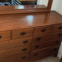 Beautiful Sturdy Dresser 58 Length X19 Wide Tall 35 1/2