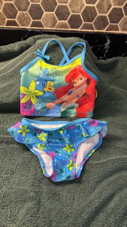 Disney’s  The. Little mermaid bathing suit.   Size.  18.  Months.