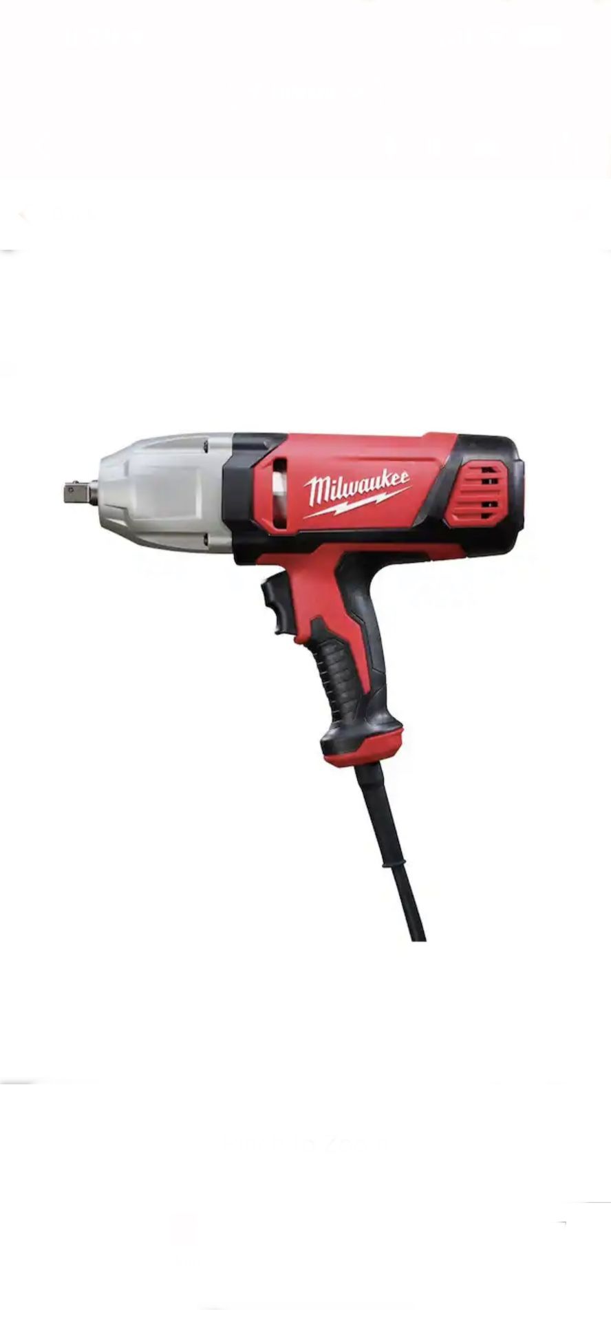 New Milwaukee 1/2 in. Impact Wrench with Rocker Switch and Detent Pin Socket Retention $150 Firm