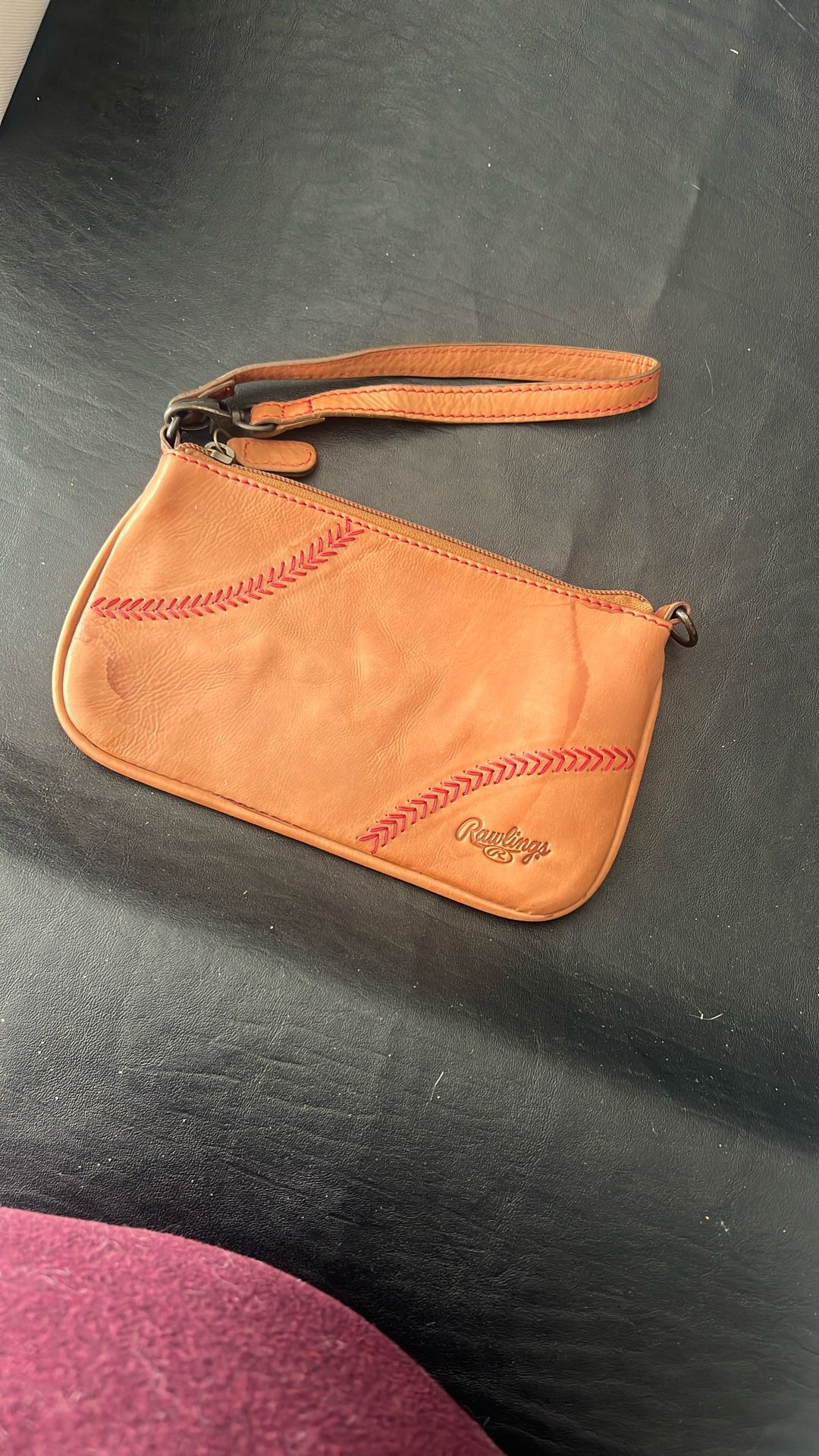 Baseball Inspired Wristlet Purse