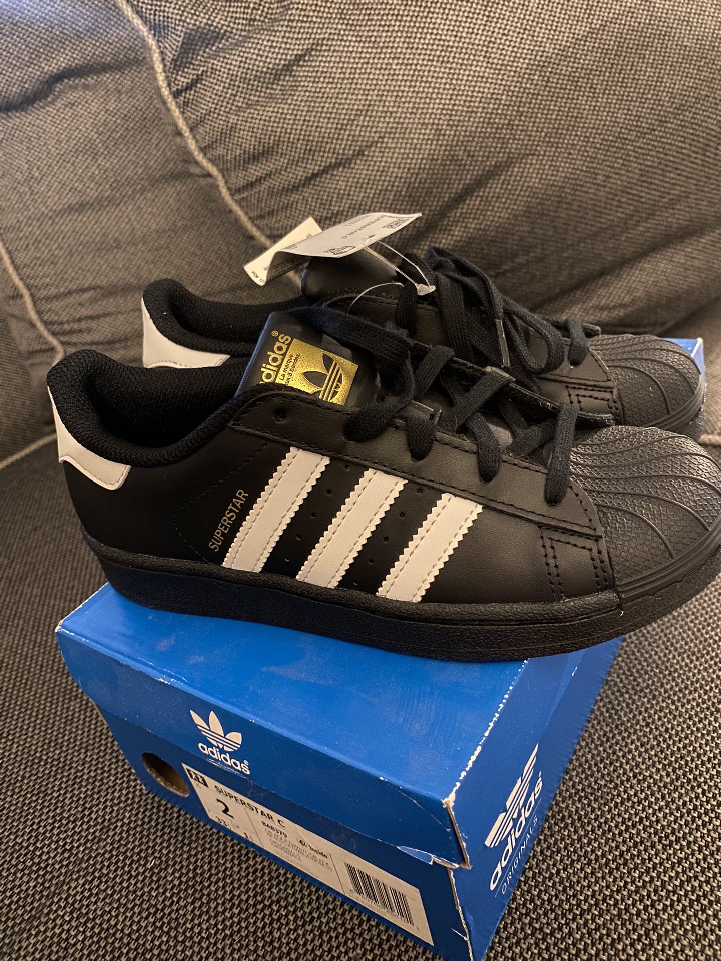 New Adidas Superstar C Size 2Y