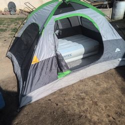 Camping Sleeping Setup 
