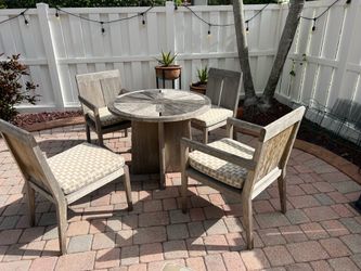 Solid Teak Outdoor Patio Furniture Set – Priced to Sell
