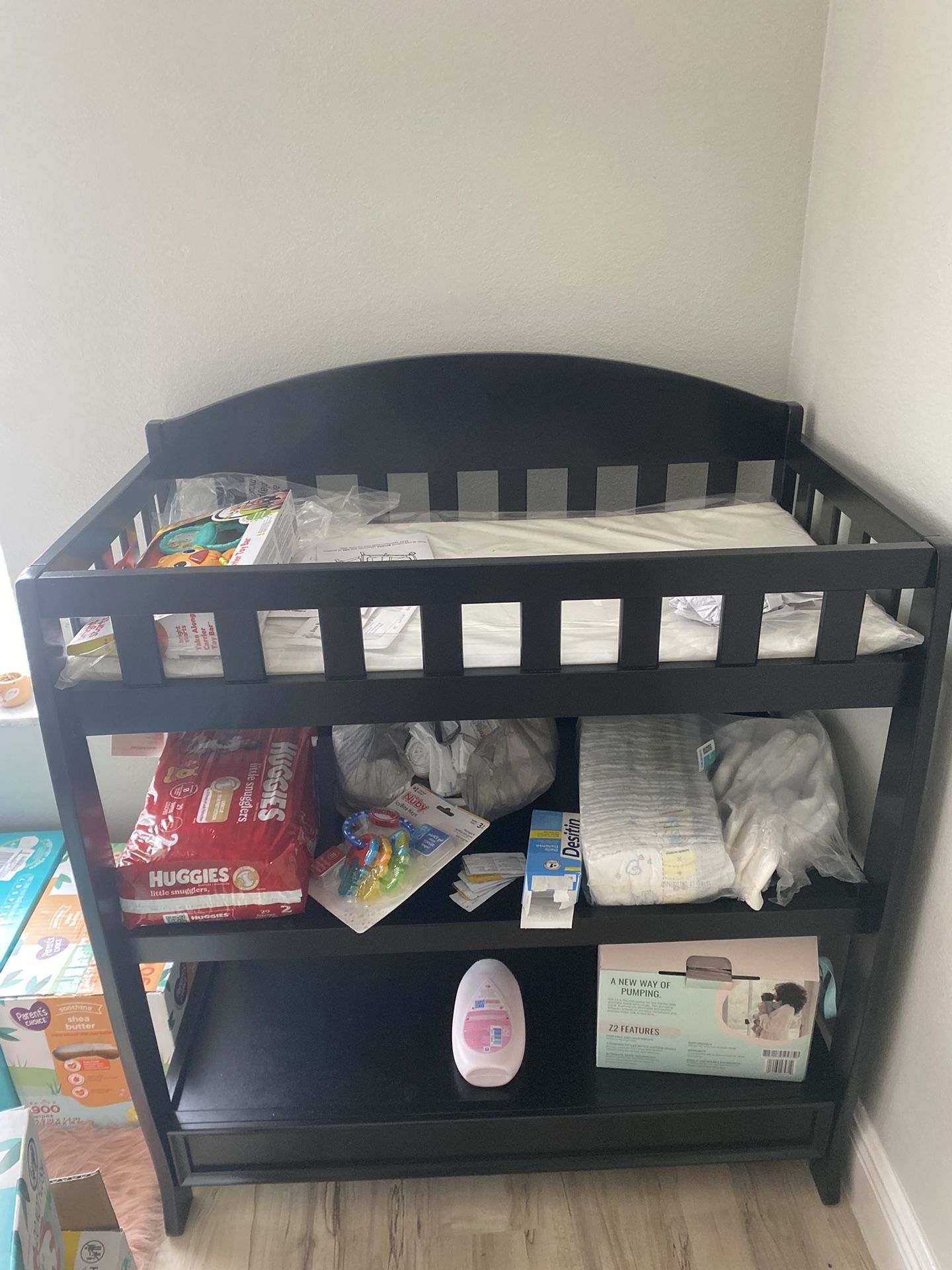 Black Changing Table