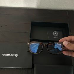 Chrome heart glasses