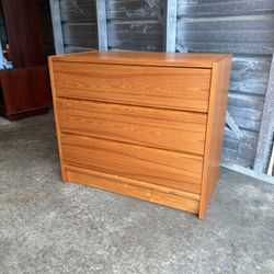 Mid Century Modern Danish Teak 3 Drawer Dresser