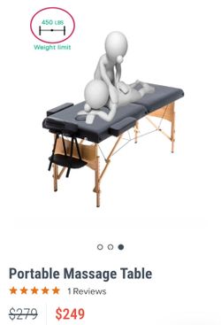 Portable massage table