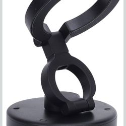 Respicefinem Magnet Phone Holder Electric Magnetic Suction Car Mount 360 Degree Rotating Vacuum Adsorption 3 Section Folding for Desk Silver (Black) W