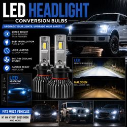 Automotive Led Headlight Fog Light Conversion Halogen To Led Conversion Bulbs, All Sizes And Style In Stock! Bright 6000k White In Color Luces