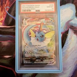 PSA 10 Vaporeon Vmax Pokemon Card