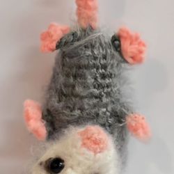 Hanging Crochet Opossum 