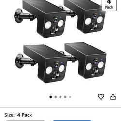 4-Pack Solar Security Cameras, 2K Color Night Vision