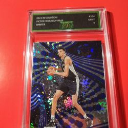 2023-24 Revolution Winter Victor Wembanyama Snowflake Winter Parallel #104 Spurs EJE MINT 9