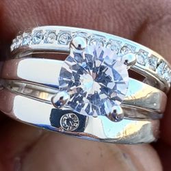 Silver Diamond Rings