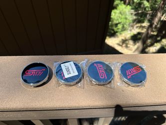 Subaru sti center caps