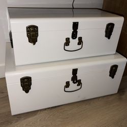 Decorative Stacking Storage Boxes - Great Condition $75