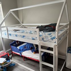 House Bunk Bed Frame 