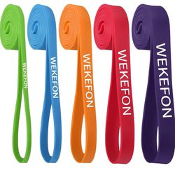 WEKEFON Pull Up Assistance Bands Thick Heavy Duty Resistance Bands Set for Men & Women, Exercise Bands Stretch Workout Band for Body Training, Crossfi