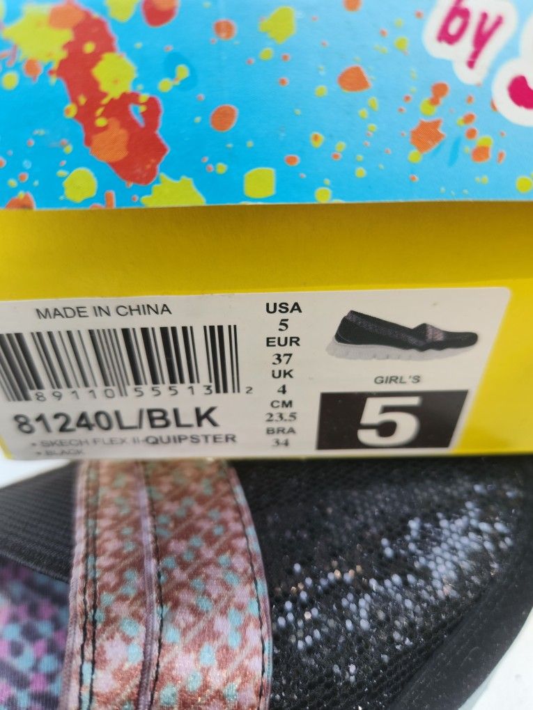 Skechers Memory Foam Shoes Girls 5