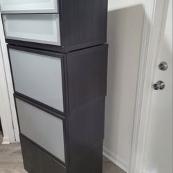 SET OF FOUR NEW STORAGE CABINETS , GREAT FOR AN OFFICE OR GARAGE. 24INCHES  WIDE, 16 DEEP AND 15. INCHES TALL.  $100.00 OR BEST OFFER.