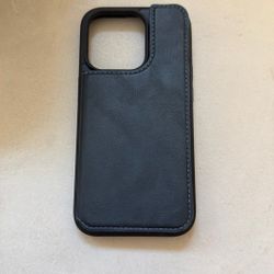 Navy Blue iPhone 14 Pro Case/Wallet