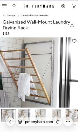 Pottery barn laundry drying rack