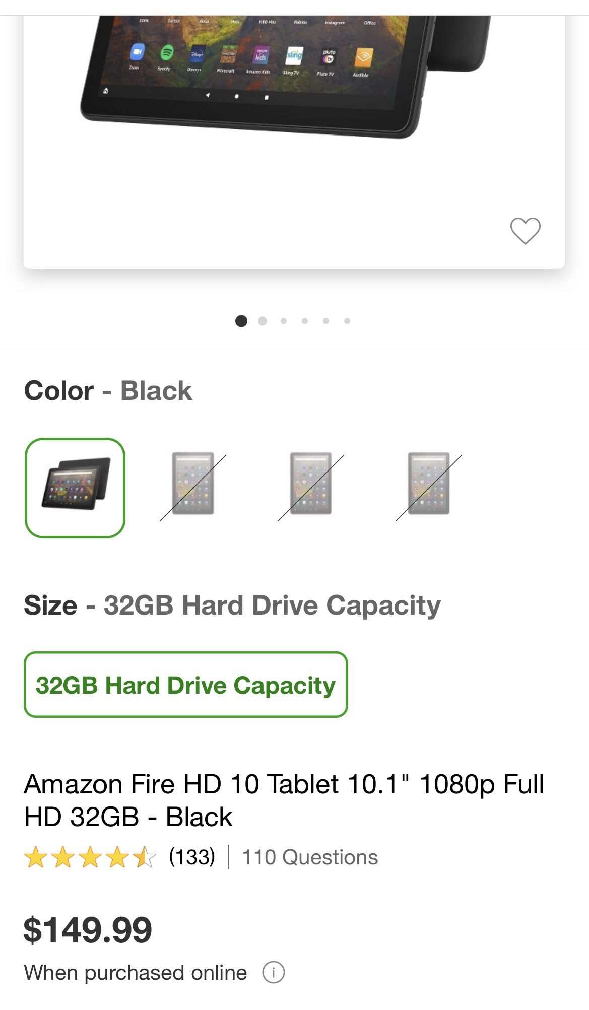 Amazon Fire Tablet