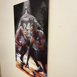 NBA Legends Canvas Wall Art - Kobe, MJ, & LeBron (Ready to Hang)