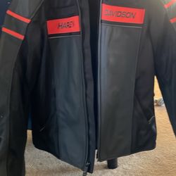 Harley Davidson Leather Jacket - Medium