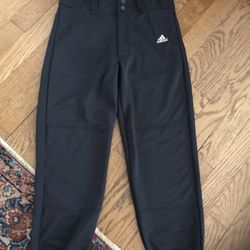 Boys Adidas Black Baseball Pants Size M