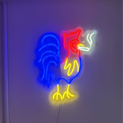 LED Neon Rooster Wall Light