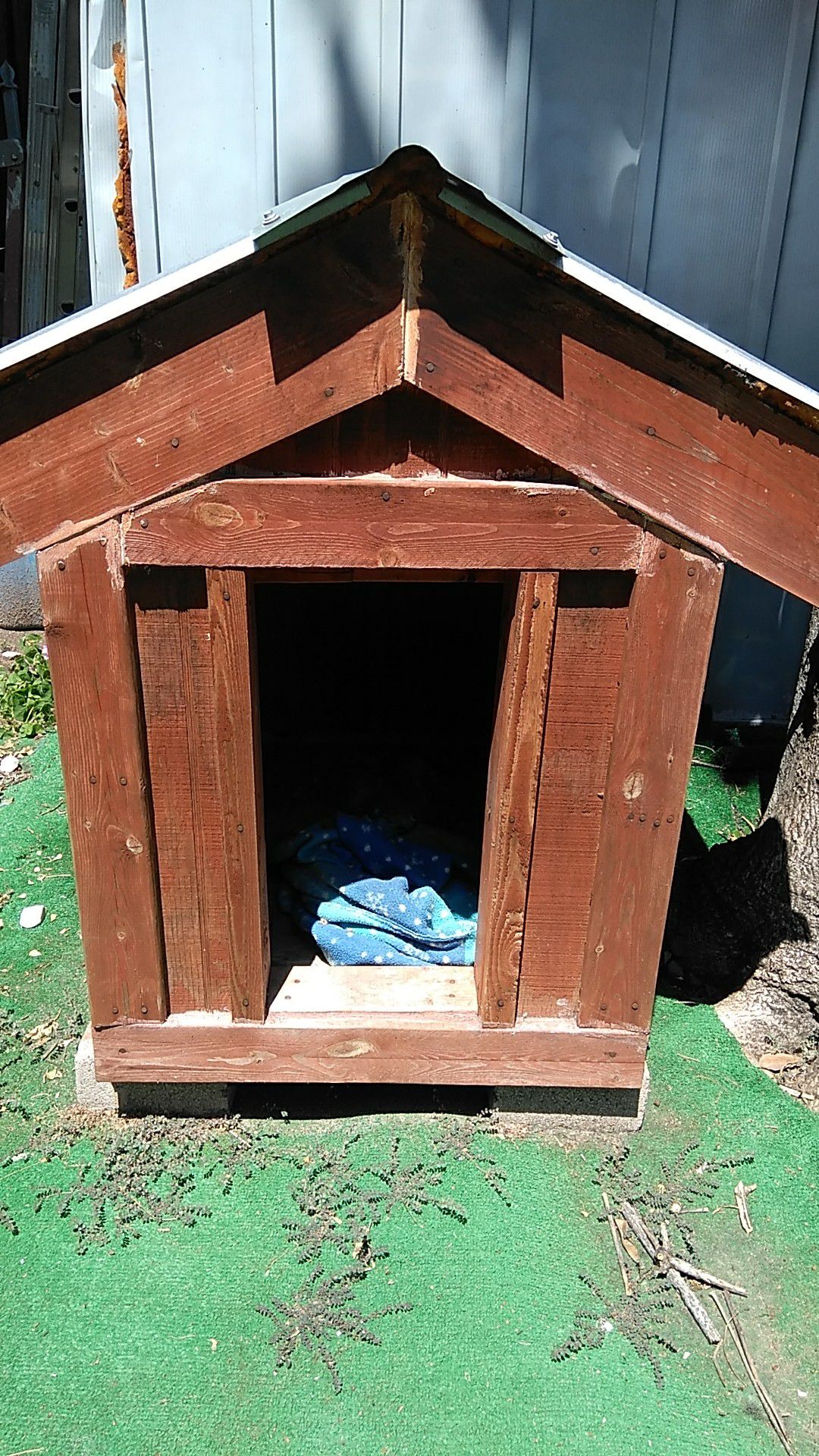 Hand made dog house