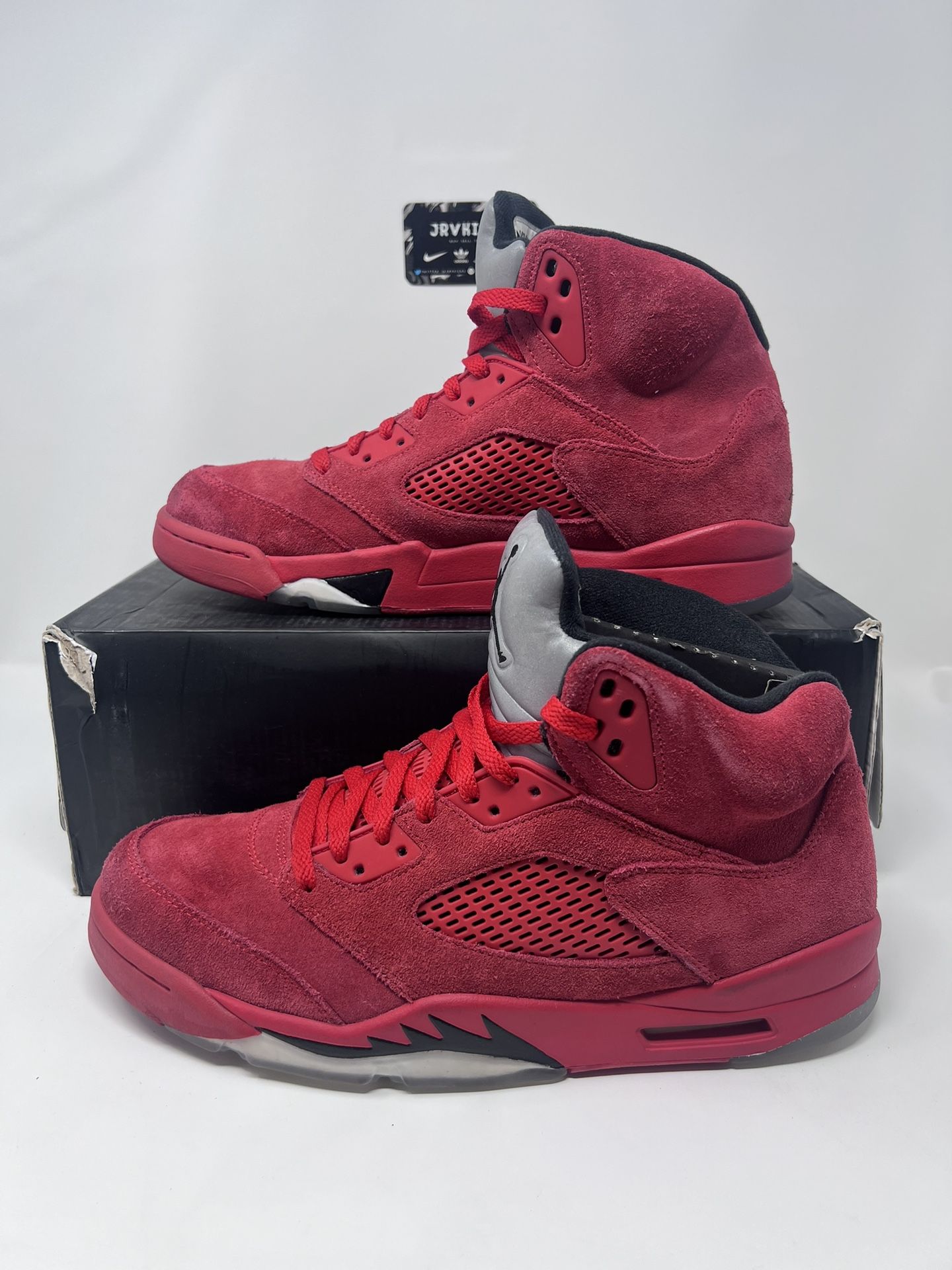 Nike Air Jordan 5 Retro Raging Bulls Red Suede 136027-602 
