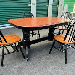 East West Furniture PLAV5-BCH-LC 5 Piece Kitchen Table & Chairs Set