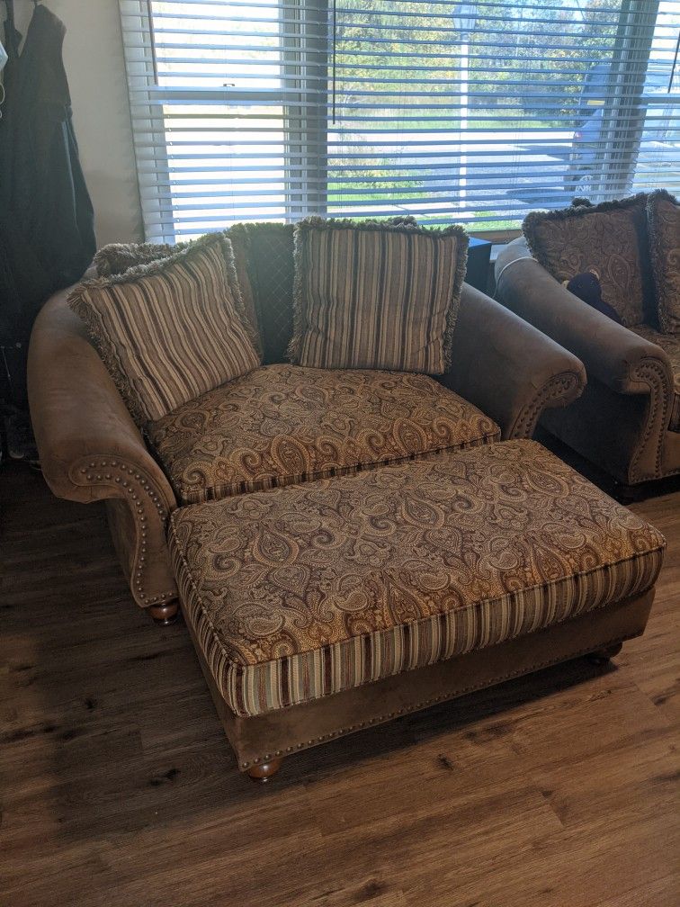 Love Seat And Ottoman