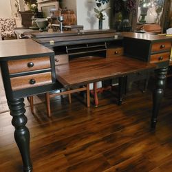 Antique Spinet Secretary Desk