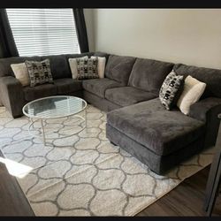 💫 By Ashley Signature Ballinasloe Smoke Oversized Cozy Sectional💫 Brand New 💯 Fastest Delivery 🚚  U Shaped Sofa / Living Room 👌 Financing Options