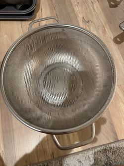 Large Stainless Steel Colander with Handles