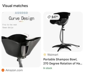 Shampoo bowl portable and 3 tier cart