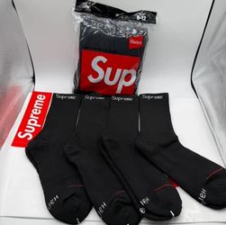 Supreme x Hanes Crewsock