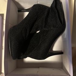 Sparkly Black Boots