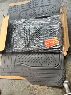 Floormat set, New 4-pc Gray Motortrend, See Photos