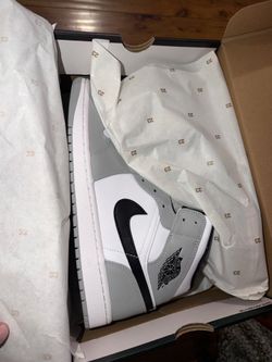 Air Jordan 1 Mid - light smoke grey/black/white