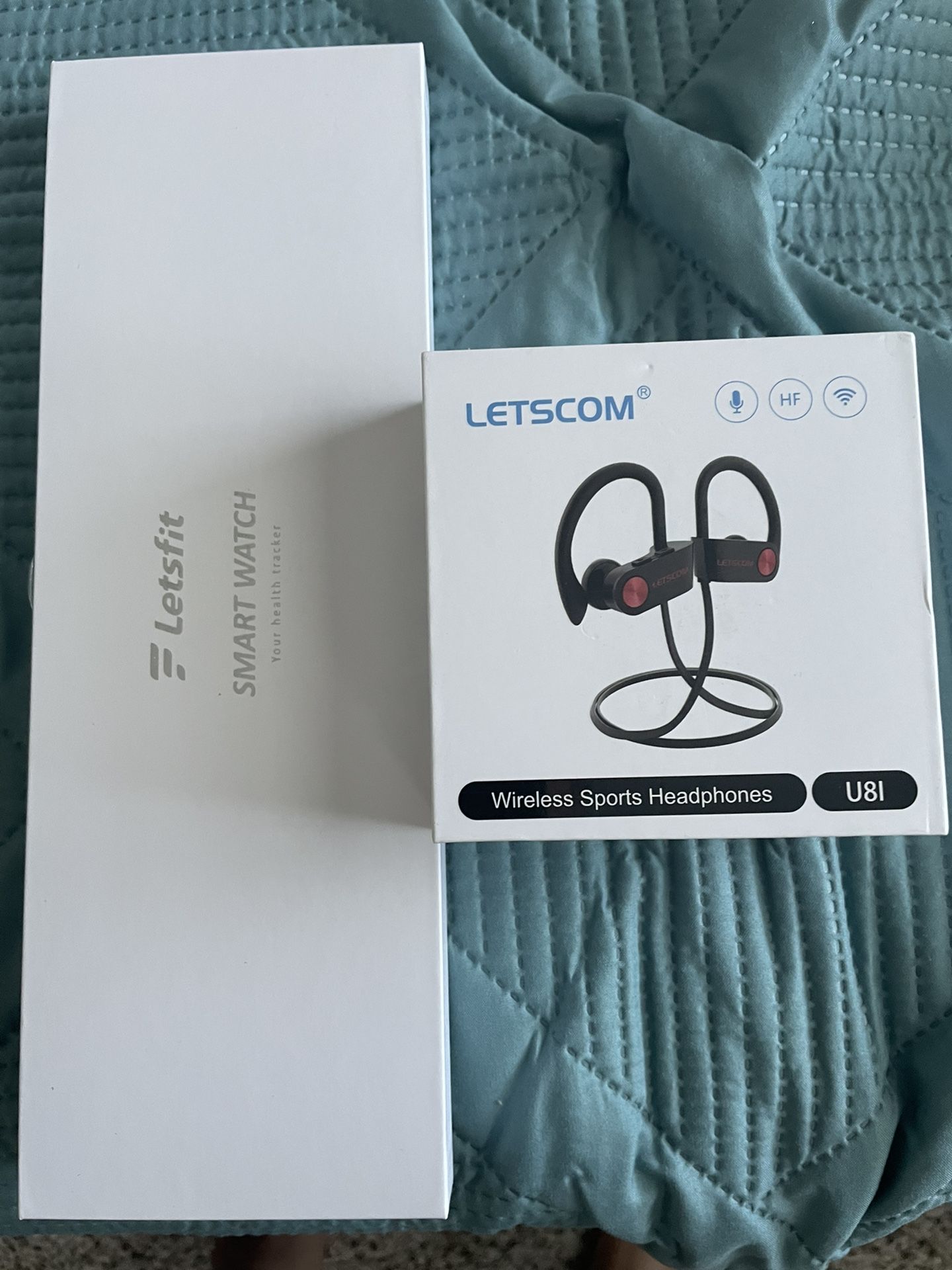 LetsFit Smart Watch With Wireless Headphones