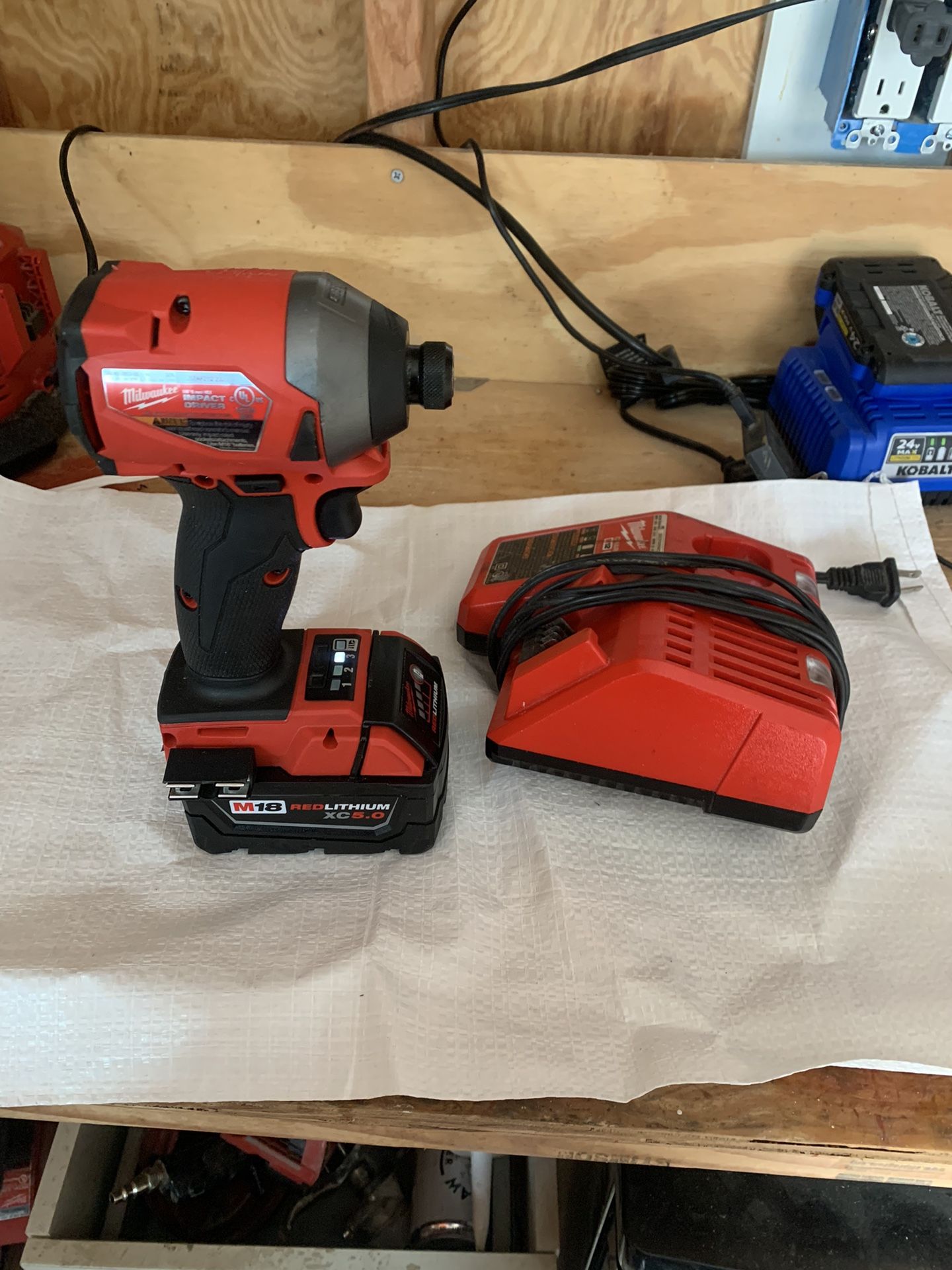 New Milwaukee Fuel Impact Drill Battery And Charger