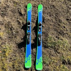 Downhill Skis, Boots, and Poles
