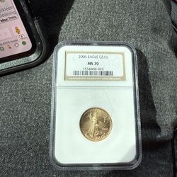 22k grade ms 70 american 2006 1/4 oz