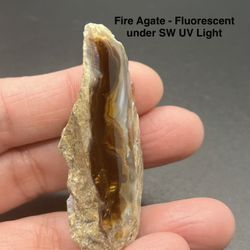 Fire Agate Genuine Stone from Mexico 21g